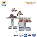 Metal clothes hat shoes free standing display rack